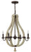 Middlefield Small Open Frame Chandelier in Iron Rust - Lamps Expo