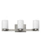 Miley Three Light Vanity in Brushed Nickel