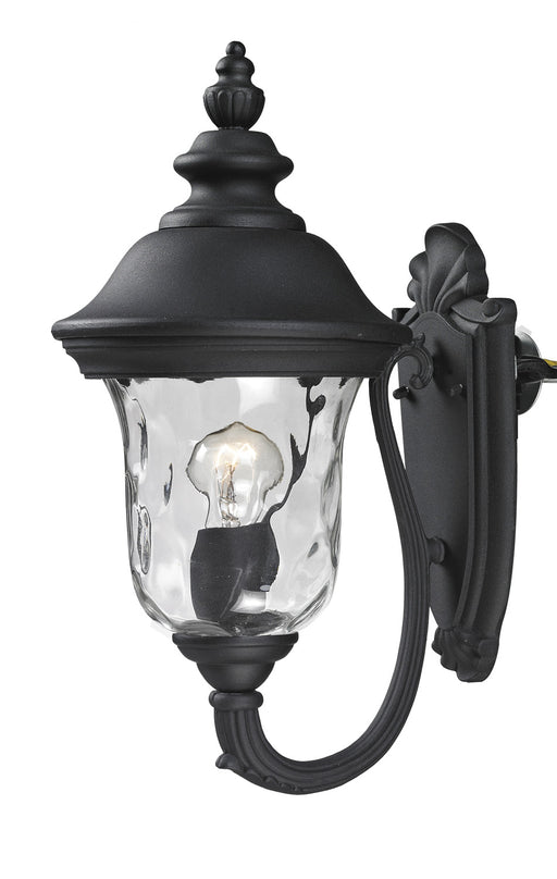 Armstrong 1 Light Outdoor Wall Light in Black