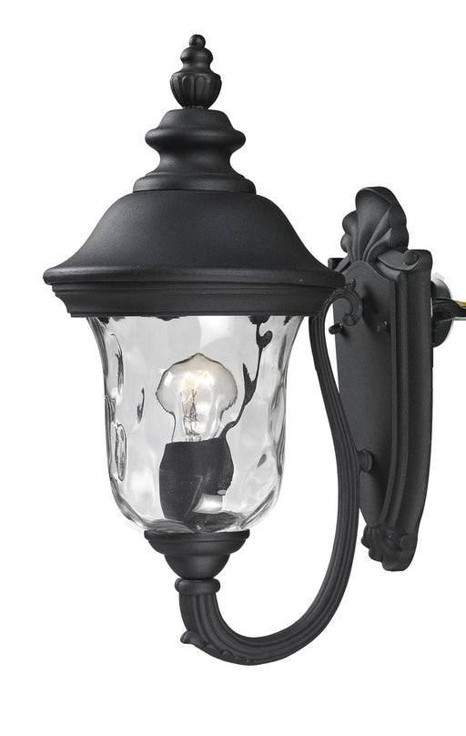 Armstrong 1 Light Outdoor Wall Light in Black