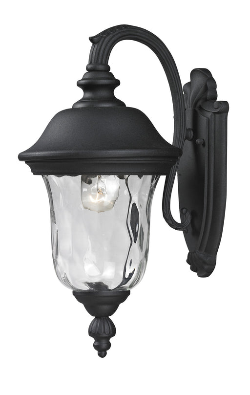 Armstrong 1 Light Outdoor Wall Light in Black