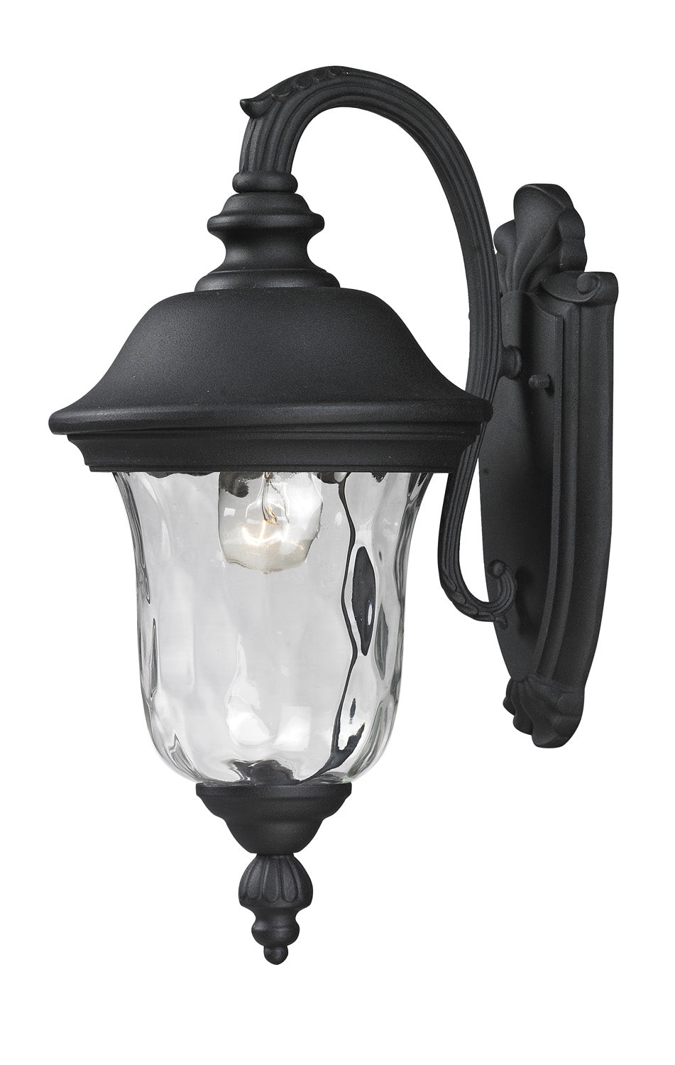 Armstrong 1 Light Outdoor Wall Light in Black