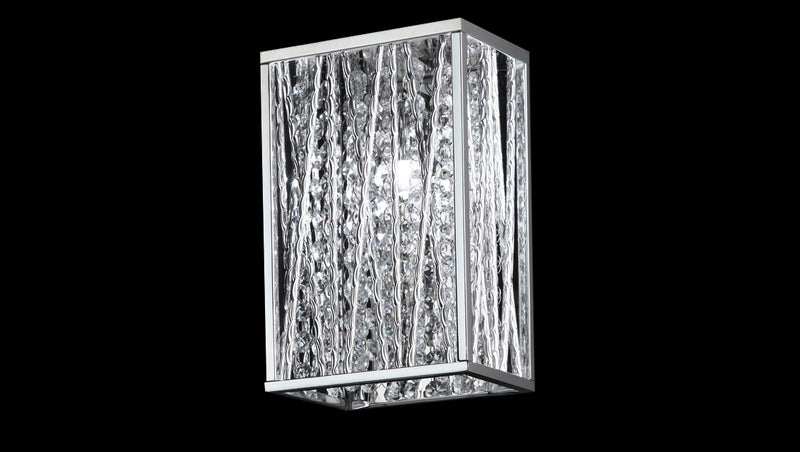 Terra 1 Light Wall Sconce in Chrome