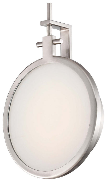 Loupe LED Wall Sconce in Brushed Nickel Finish - Lamps Expo