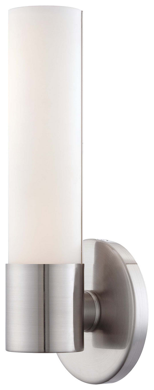 Saber II LED Wall Sconce in Brushed Nickel with Etched Opal