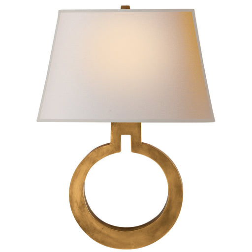 Ring One Light Wall Sconce in Antique-Burnished Brass