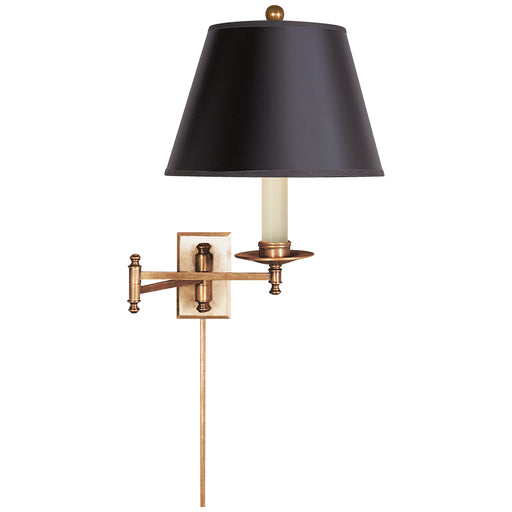 Dorchester One Light Swing Arm Wall Lamp in Antique-Burnished Brass