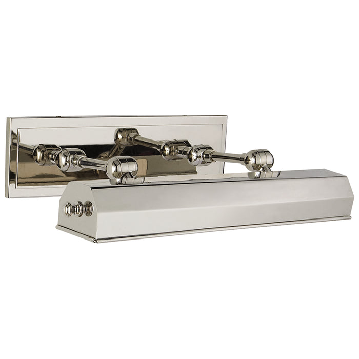 Dorchester Two Light Picture Light in Polished Nickel
