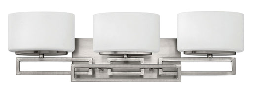 Lanza Three Light Vanity in Antique Nickel