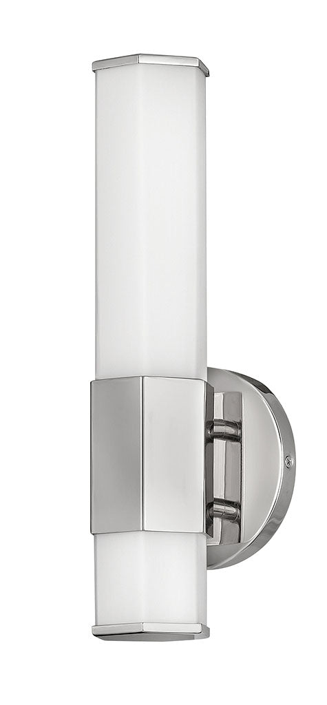 Facet Small LED Sconce in Polished Nickel