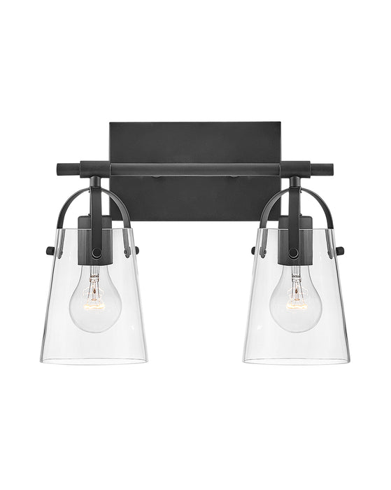 Foster Two Light Vanity in Black
