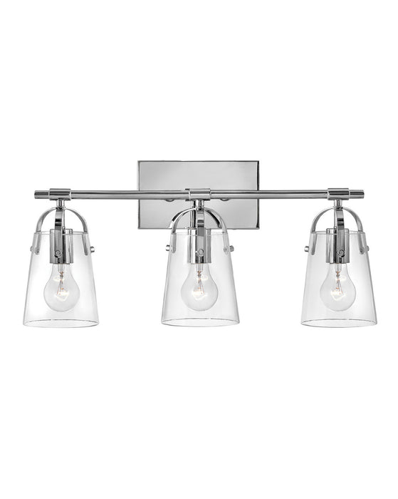 Foster Three Light Vanity in Chrome