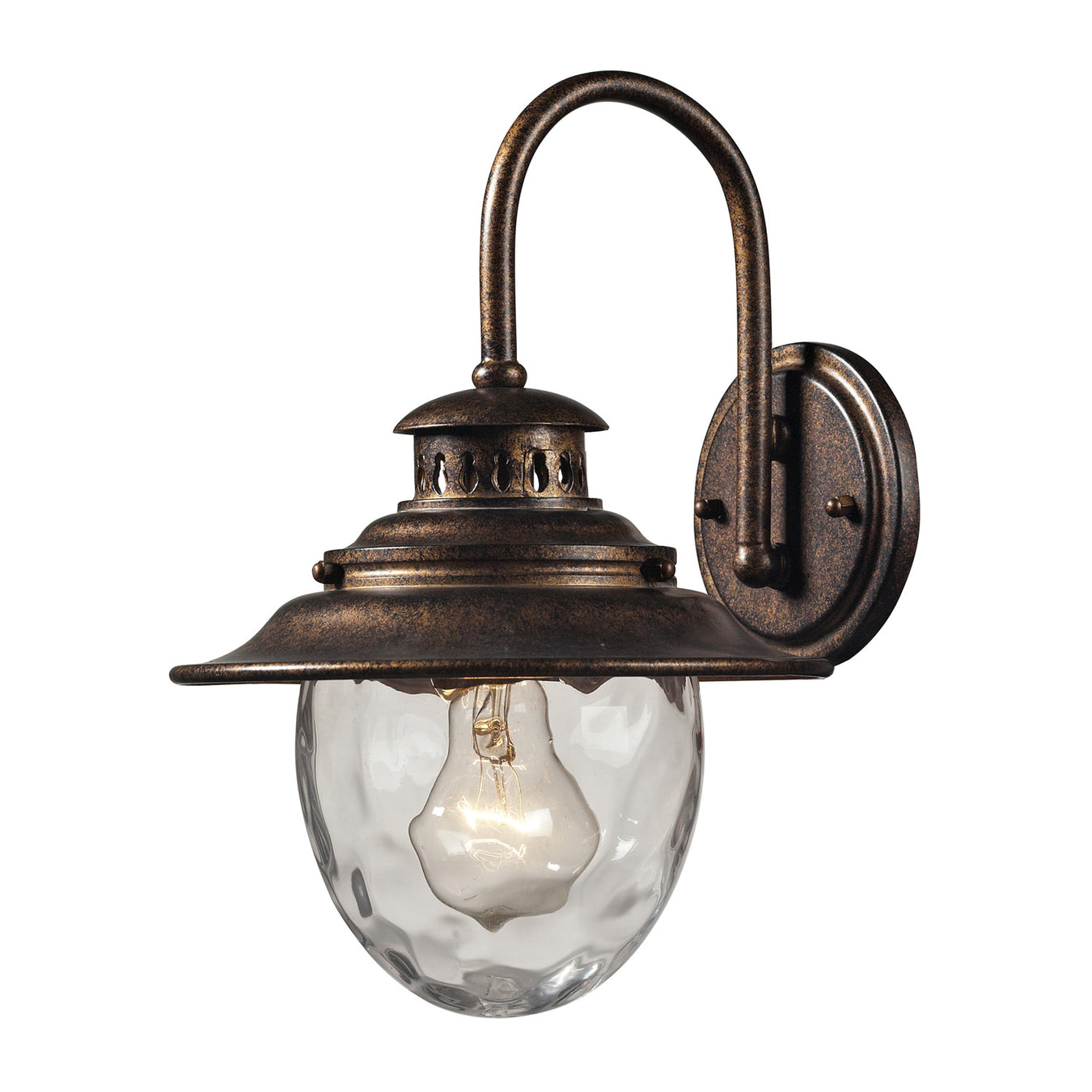 Searsport 1-Light Outdoor Sconce in Regal Bronze