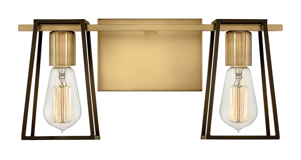 Filmore Two Light Vanity in Heritage Brass