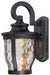 Merrimack 1-Light Outdoor LED Wall Mount in Sand Coal & Clear Hammered Glass