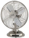 Retro - 10" Table Fan in Brushed Nickel - Lamps Expo