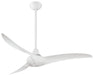 Wave 52" Ceiling Fan in White