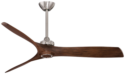Aviation 60" Ceiling Fan in Brushed Nickel W/ Medium Maple