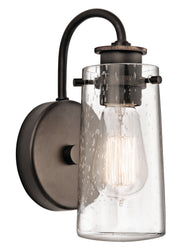 Braelyn Wall Sconce 1-Light in Olde Bronze