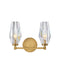Ana Two Light Vanity in Heritage Brass