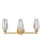 Ana Three Light Vanity in Heritage Brass