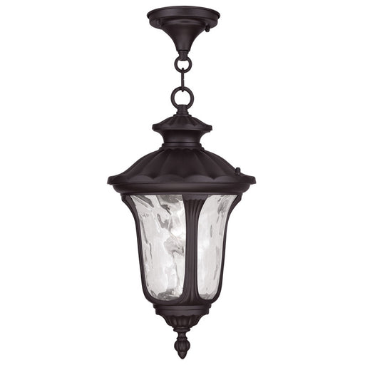Oxford 1 Light Chain Lantern in Bronze