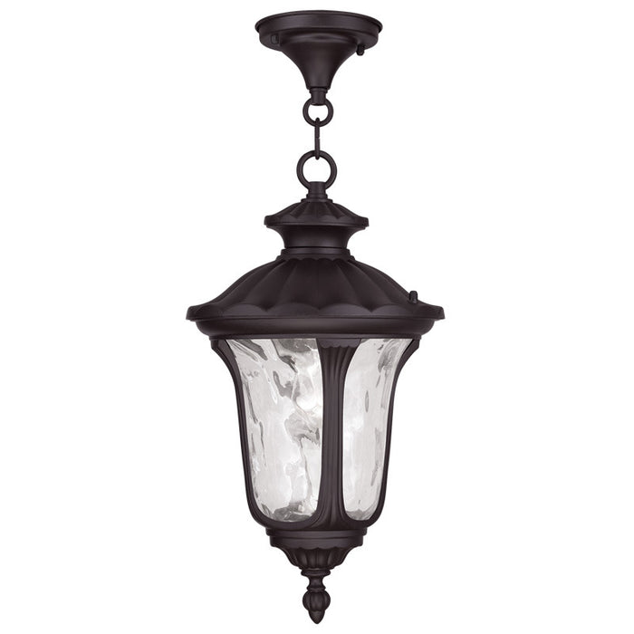Oxford 1 Light Chain Lantern in Bronze