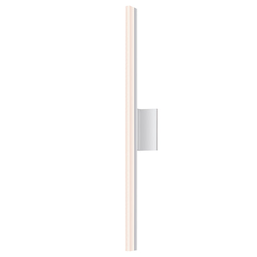 Stiletto 32" Dimmable LED Sconce/Bath Bar in Bright Satin Aluminum - Lamps Expo