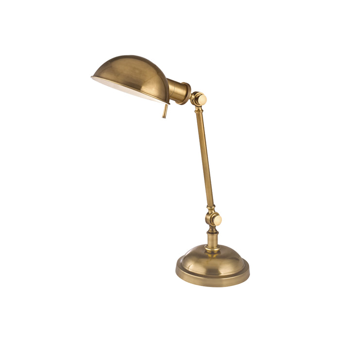 Girard 1 Light Table Lamp in Vintage Brass