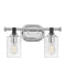 Halstead Two Light Vanity in Chrome