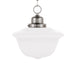 Edison Collection 1 Light Pendant in Satin Nickel - Lamps Expo