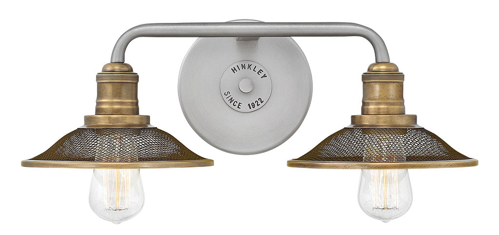 Rigby Two Light Vanity in Antique Nickel