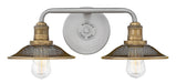 Rigby Two Light Vanity in Antique Nickel