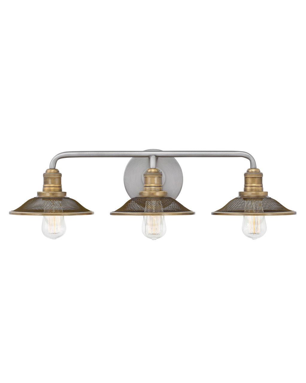 Rigby Three Light Vanity in Antique Nickel