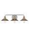 Rigby Three Light Vanity in Antique Nickel