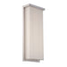 Ledge 2 Light Outdoor Wall Light in Brushed Aluminum - Lamps Expo