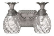 Plantation Two Light Vanity in Polished Antique Nickel