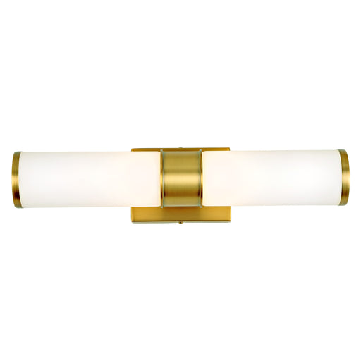 Jillian 2-Light LED Vanity Light in Satin Brass