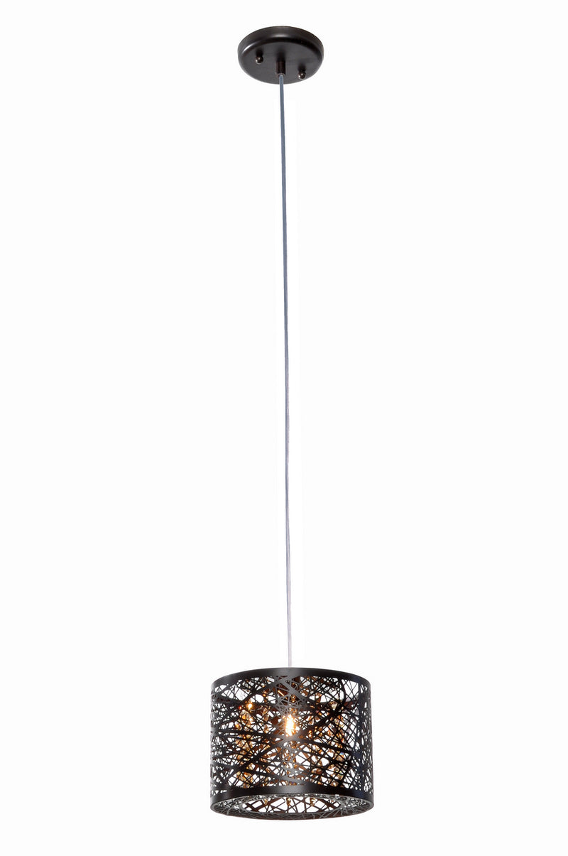 Inca 1-Light Pendant in Bronze