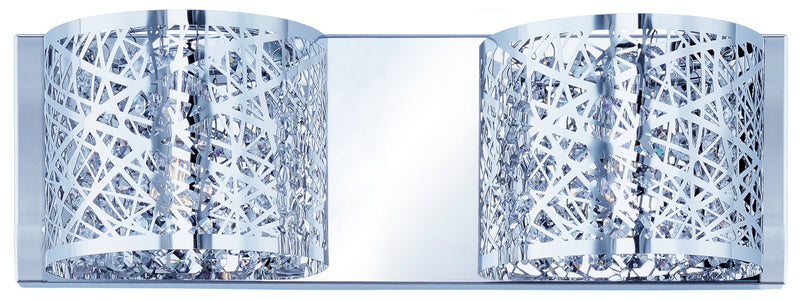 Inca 2-Light Wall Mount in Polished Chrome