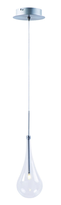 Larmes 1-Light LED Pendant in Polished Chrome