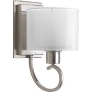Invite 1-Light Wall Bracket in Brushed Nickel