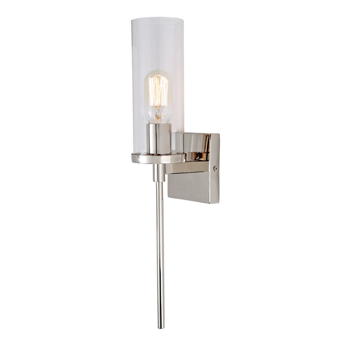 Soren Short 1-Light Wall Sconce in Polished Nickel