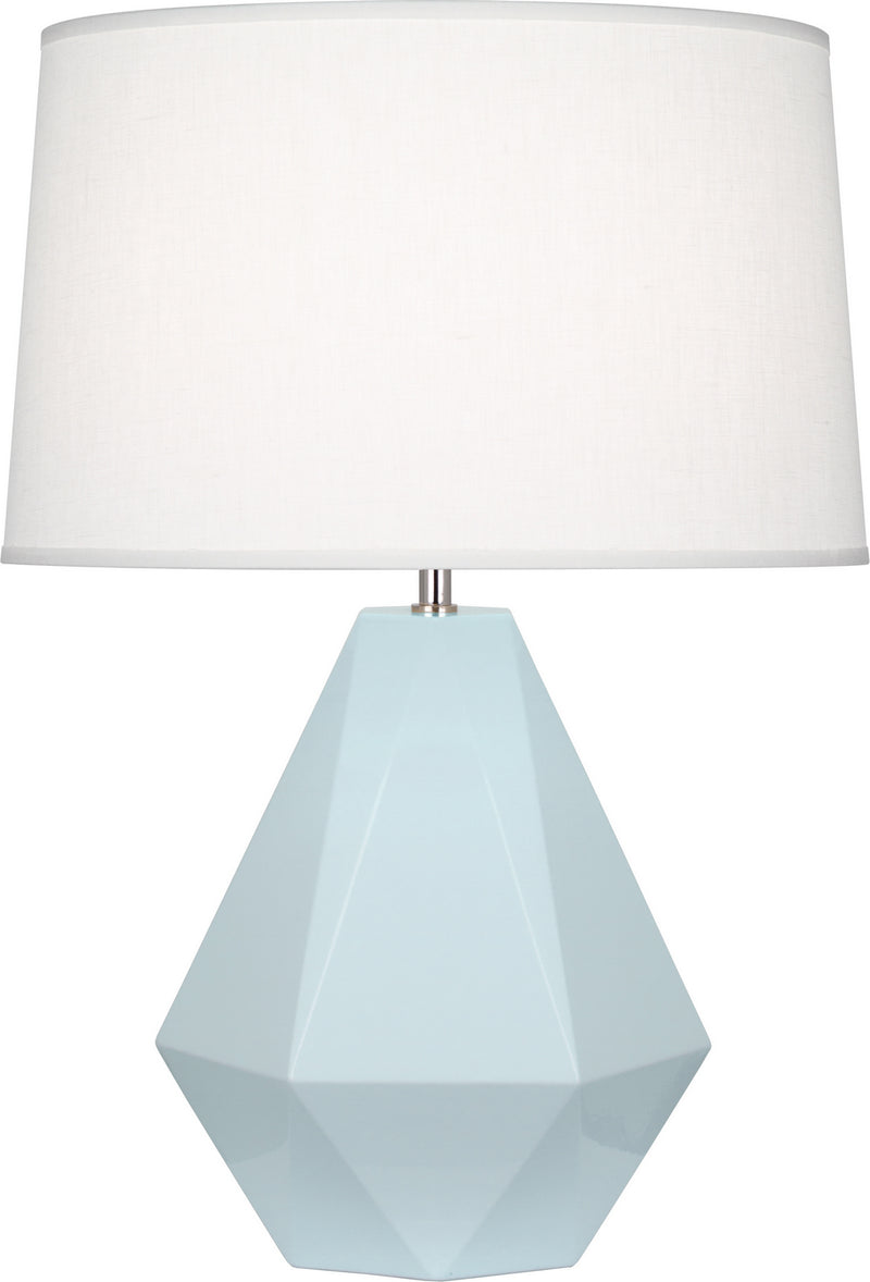 Robert Abbey (936) Delta Table Lamp with Oyster Linen Shade