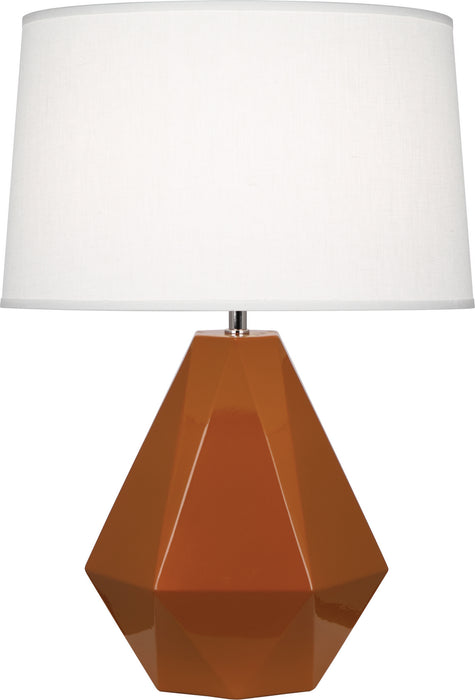 Robert Abbey (944) Delta Table Lamp with Oyster Linen Shade