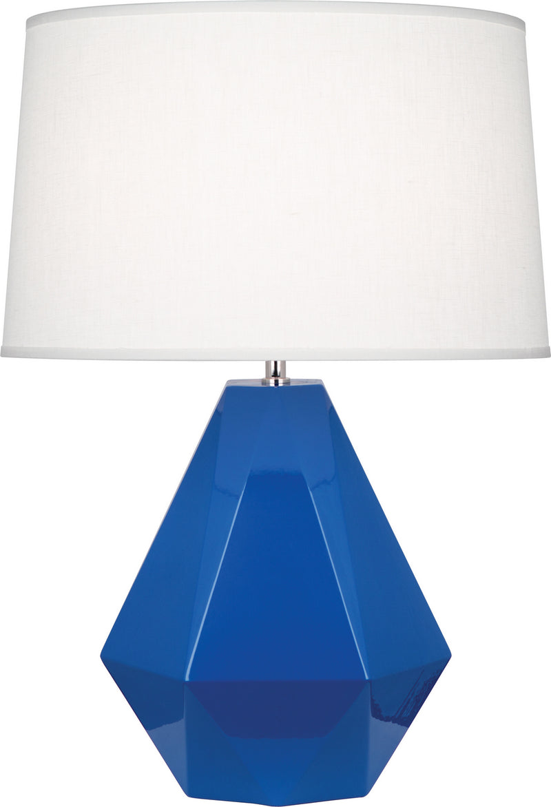 Robert Abbey (946) Delta Table Lamp with Oyster Linen Shade