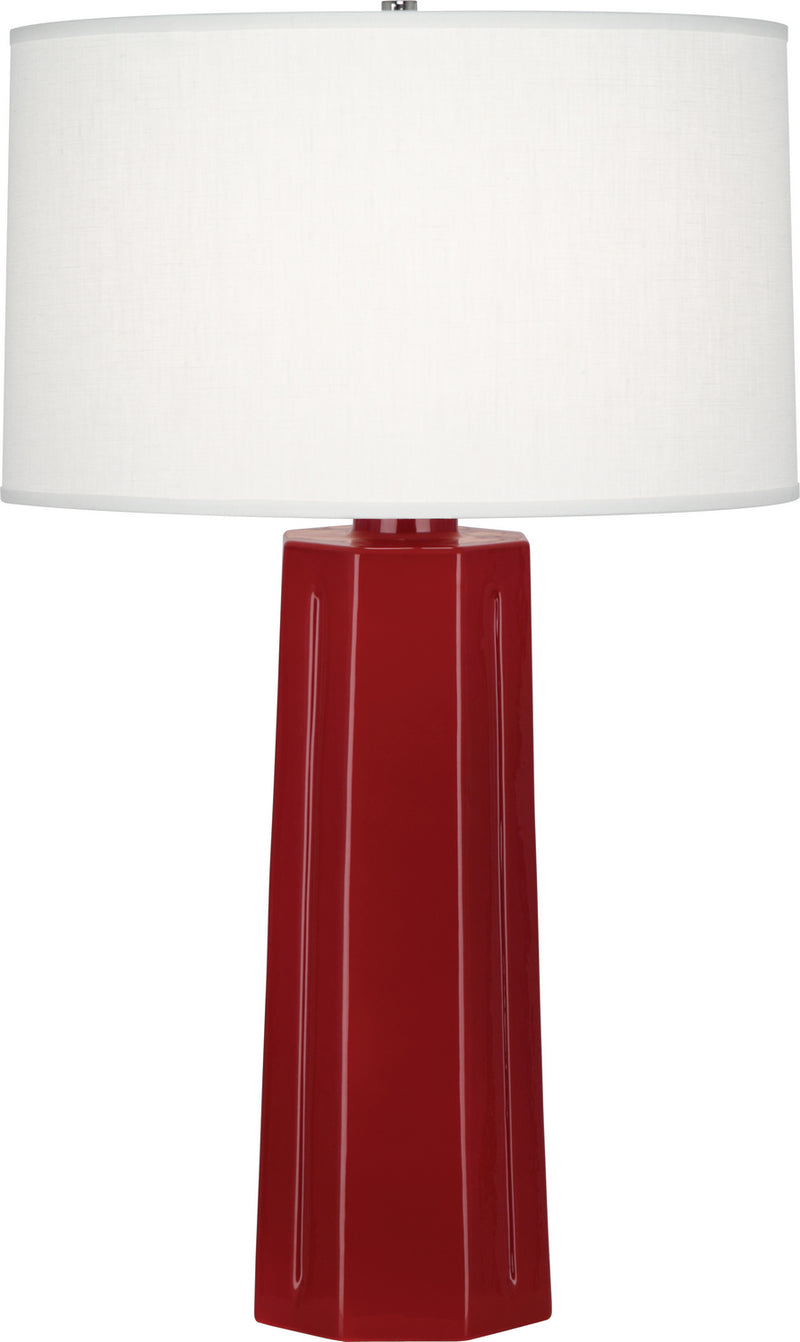 Robert Abbey (968) Mason Table Lamp with Oyster Linen Shade