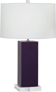 Robert Abbey (AM995) Harvey Table Lamp with Oyster Linen Shade