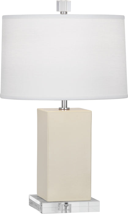 Robert Abbey (BN990) Harvey Accent Lamp with Oyster Linen Shade