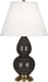 Robert Abbey (CF10X) Small Double Gourd Accent Lamp with Pearl Dupioni Fabric Shade
